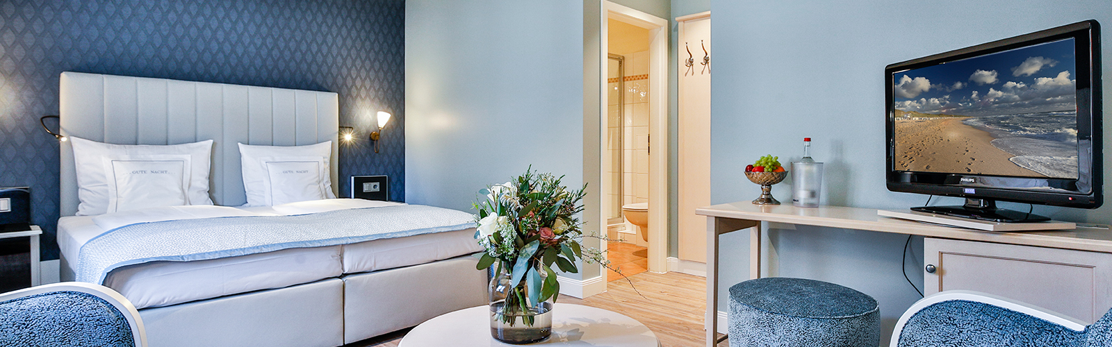 Doppelzimmer Nord im Sylthotel Raffelhüschen
