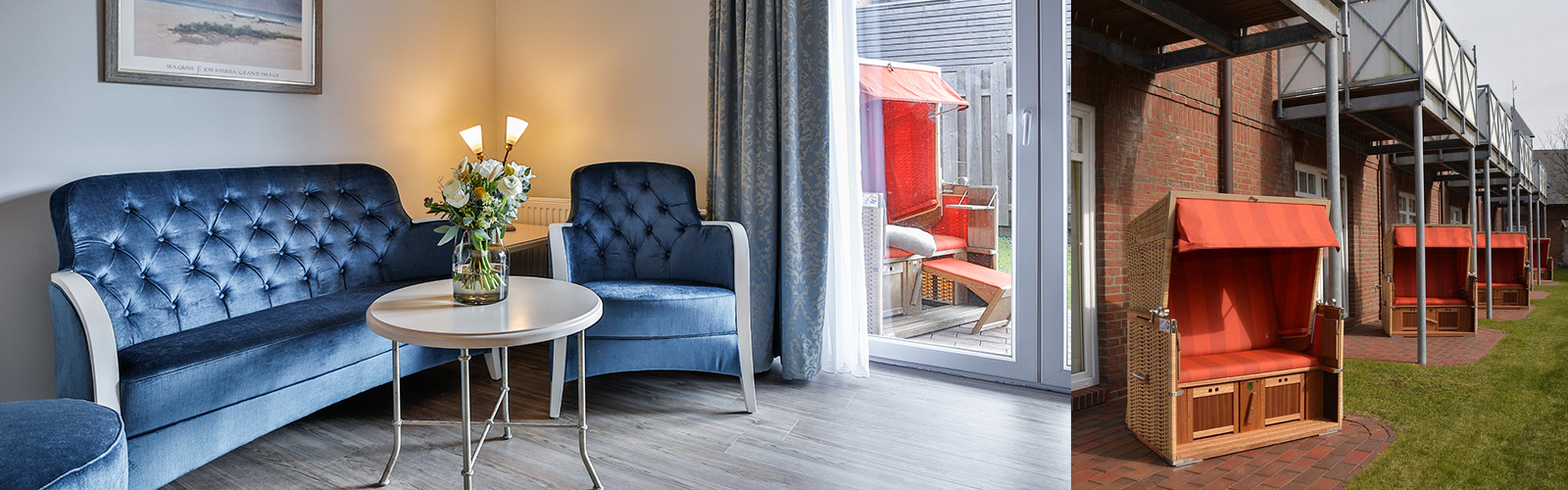 Doppelzimmer Süd im Sylthotel Raffelhüschen