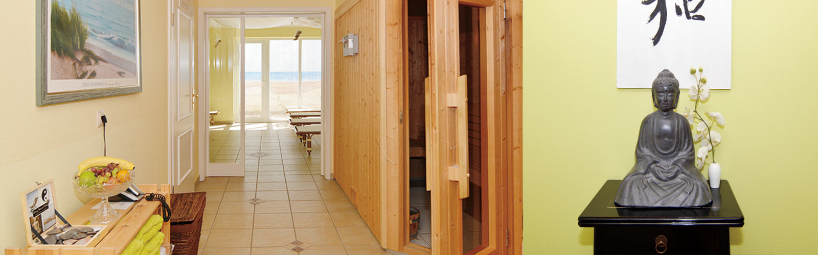 Wellnessbereich und Sauna im Sylthotel Raffelhüschen